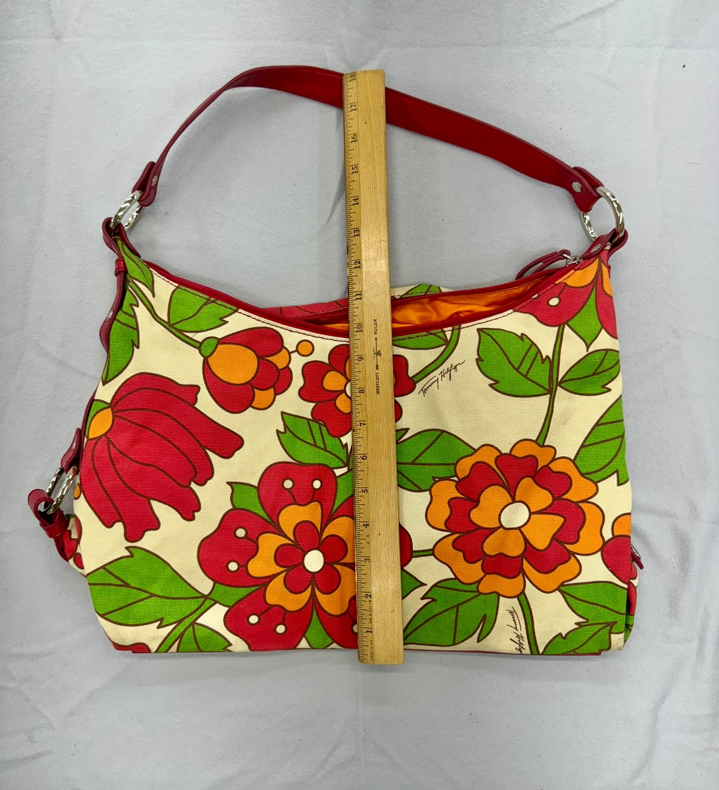 Tommy Hilfiger Flower Purse – Secondhand Bag for Upcycling or Everyday Use
