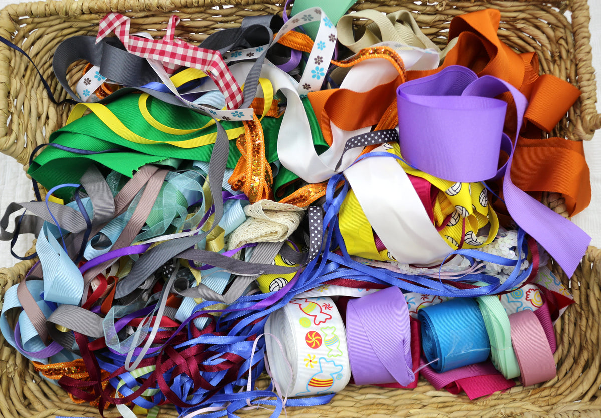 Variety Ribbon Bundle, Gift wrapping Ribbon, Bookmark Making, Bows, Junk Journal Crafting, Mixed Media Art