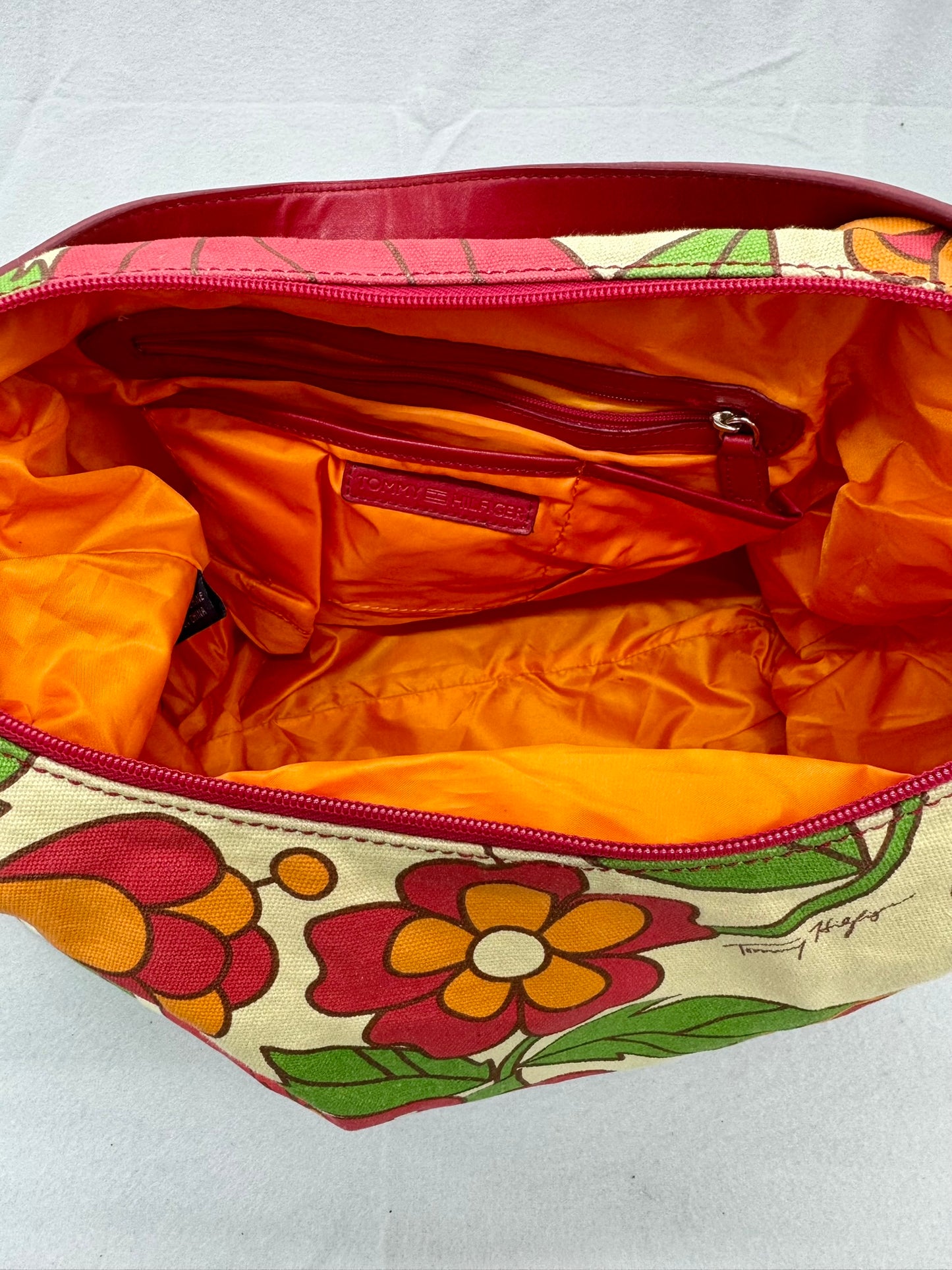 Tommy Hilfiger Flower Purse – Secondhand Bag for Upcycling or Everyday Use