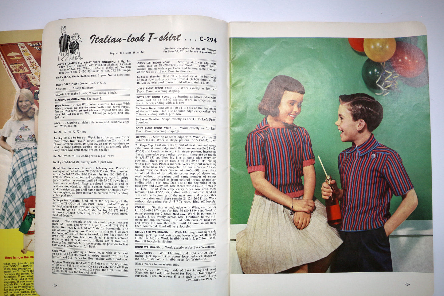 McCalls Gloria Vanderbilt Designs for your Home Issue or Coats & Clark Sweaters