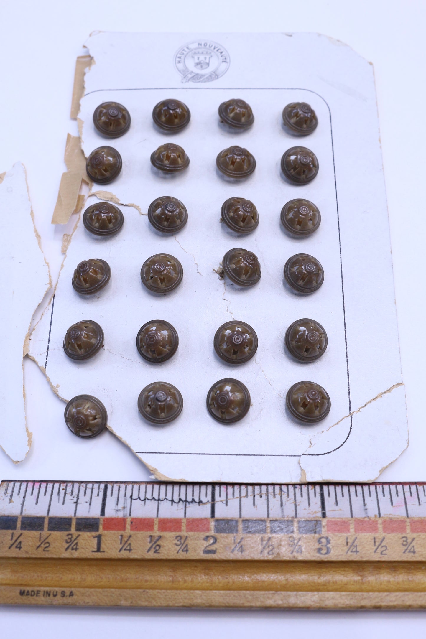 Vintage Buttons Wheel Style or Little Village Style