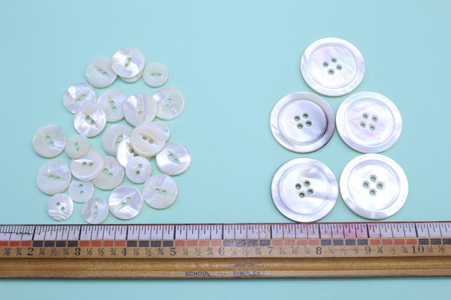 Vintage Button Bundles Small Shell or Big Shell Buttons
