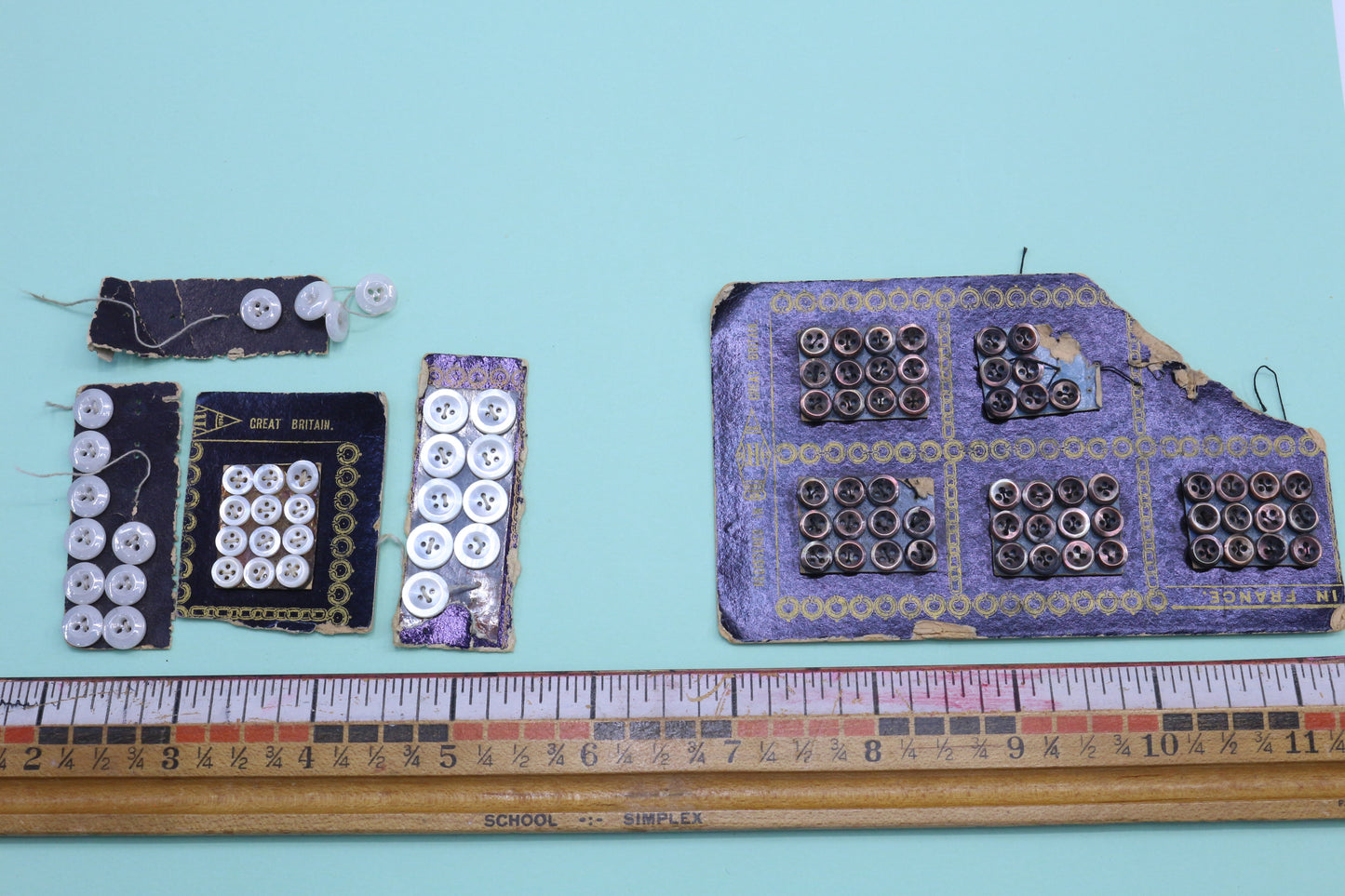 Vintage Doll / Small Buttons White Bundle or Black Bundle