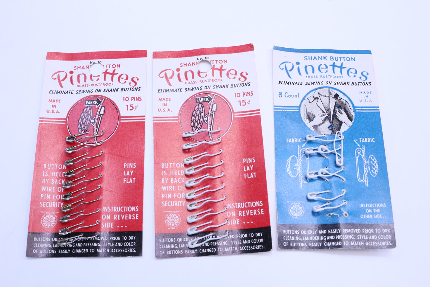 Vintage Pinettes Silver or White