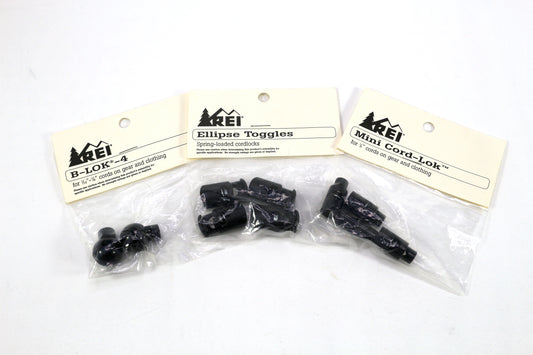 REI- B-Lok-4, REI-Mini Cord Lok, REI- Ellipse Toggle Bundle