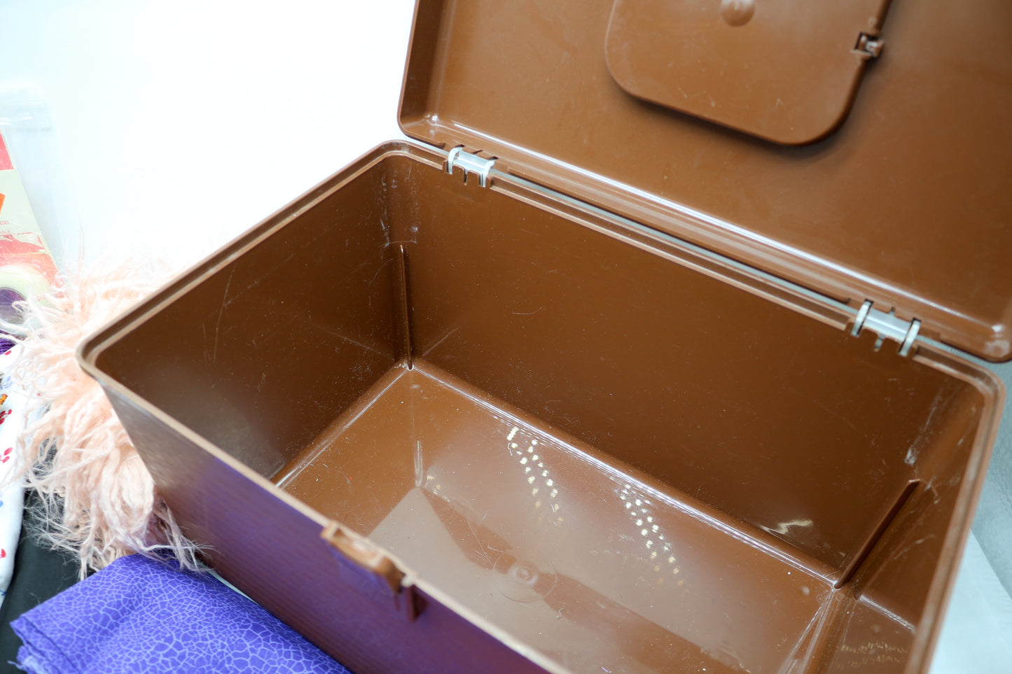 1970s Brown Sewing Starter Box – Curated Vintage Fabrics & Supplies