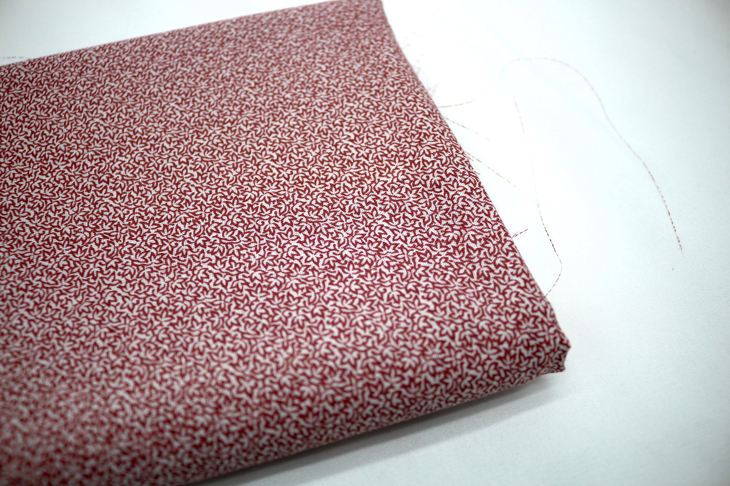 Brick Leaves Cotton Blend Fabric 44" x 2 yds