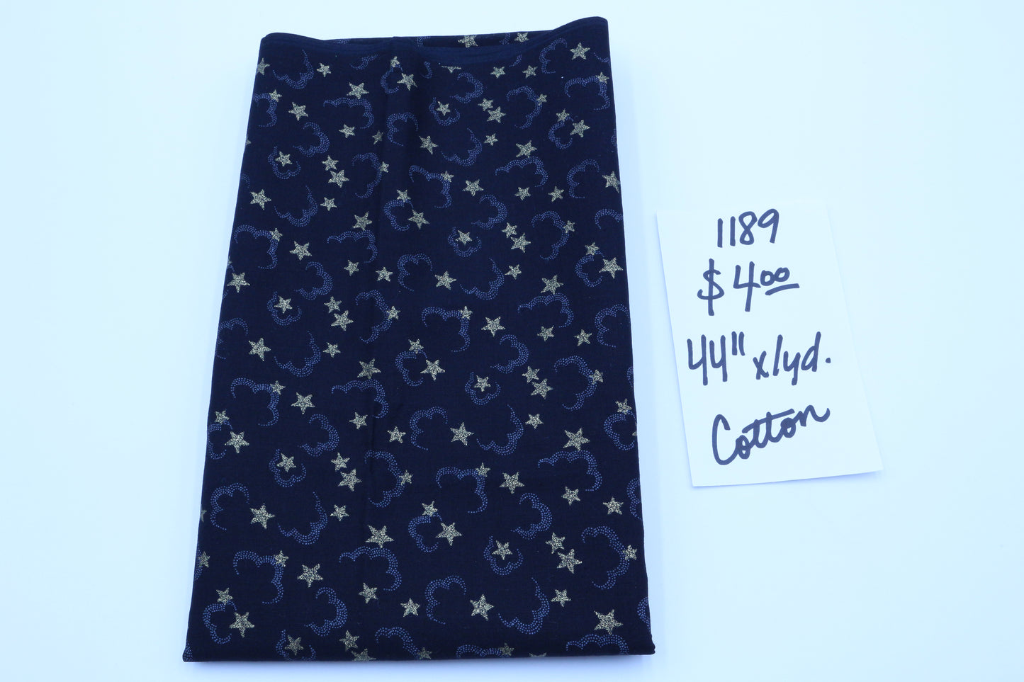 Stars & Clouds Cotto Fabric 44" x 1 yd