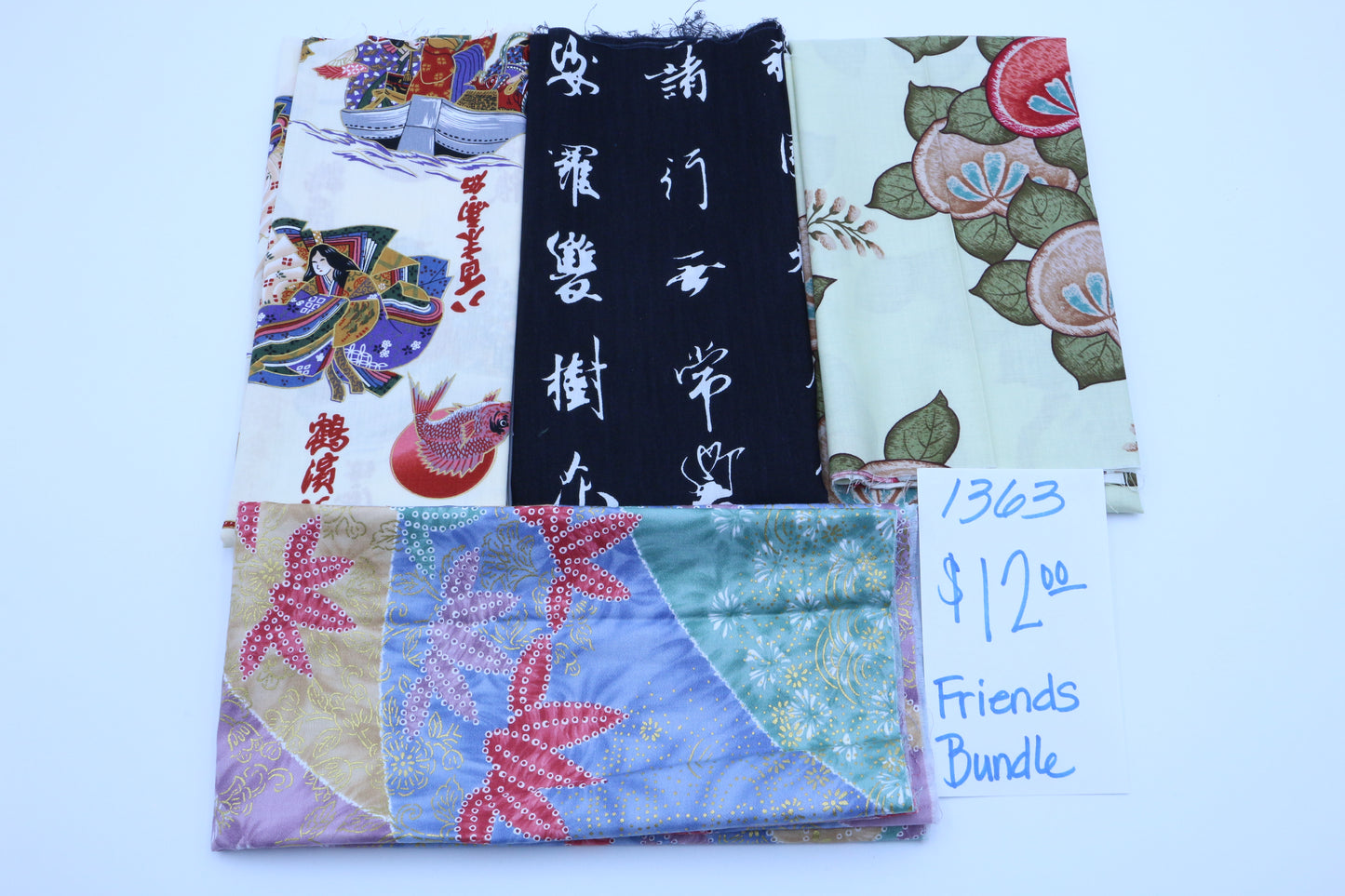 Asian Inspired Cotton Fabric Bundle