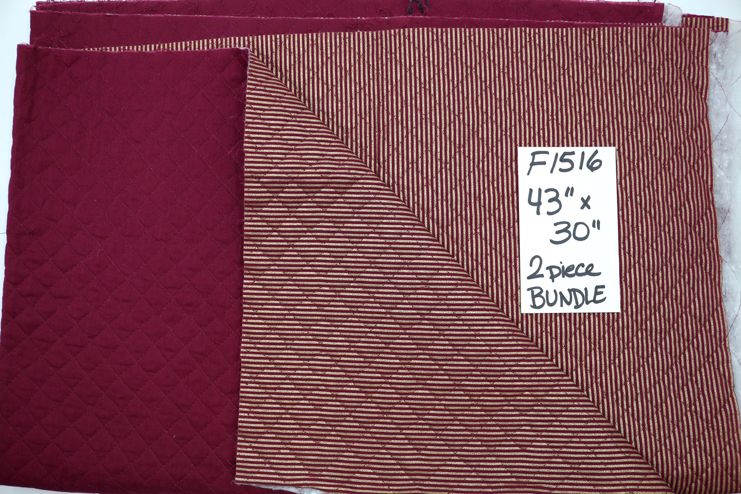 Quilted 2 Sided Fabric 43" x 30"