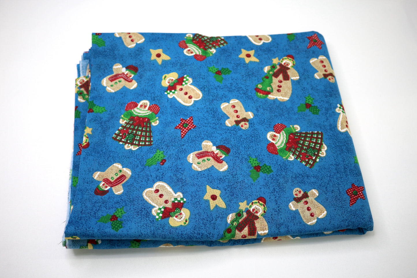 Gingerbread Dancing Cotton Fabric 44" x 2 yds