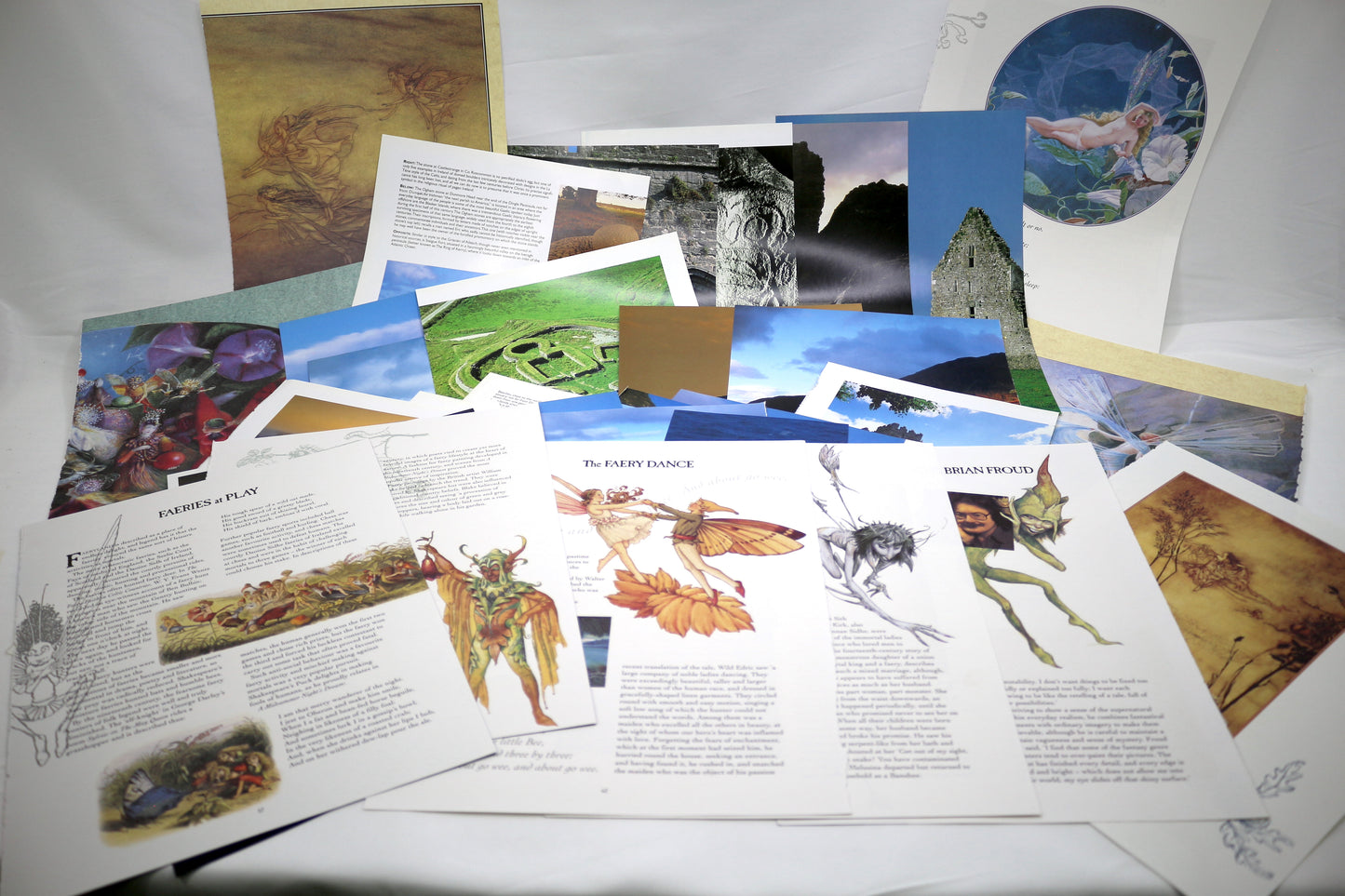 Fairy & Ireland Junk Journal Kit, Ephemera Pack