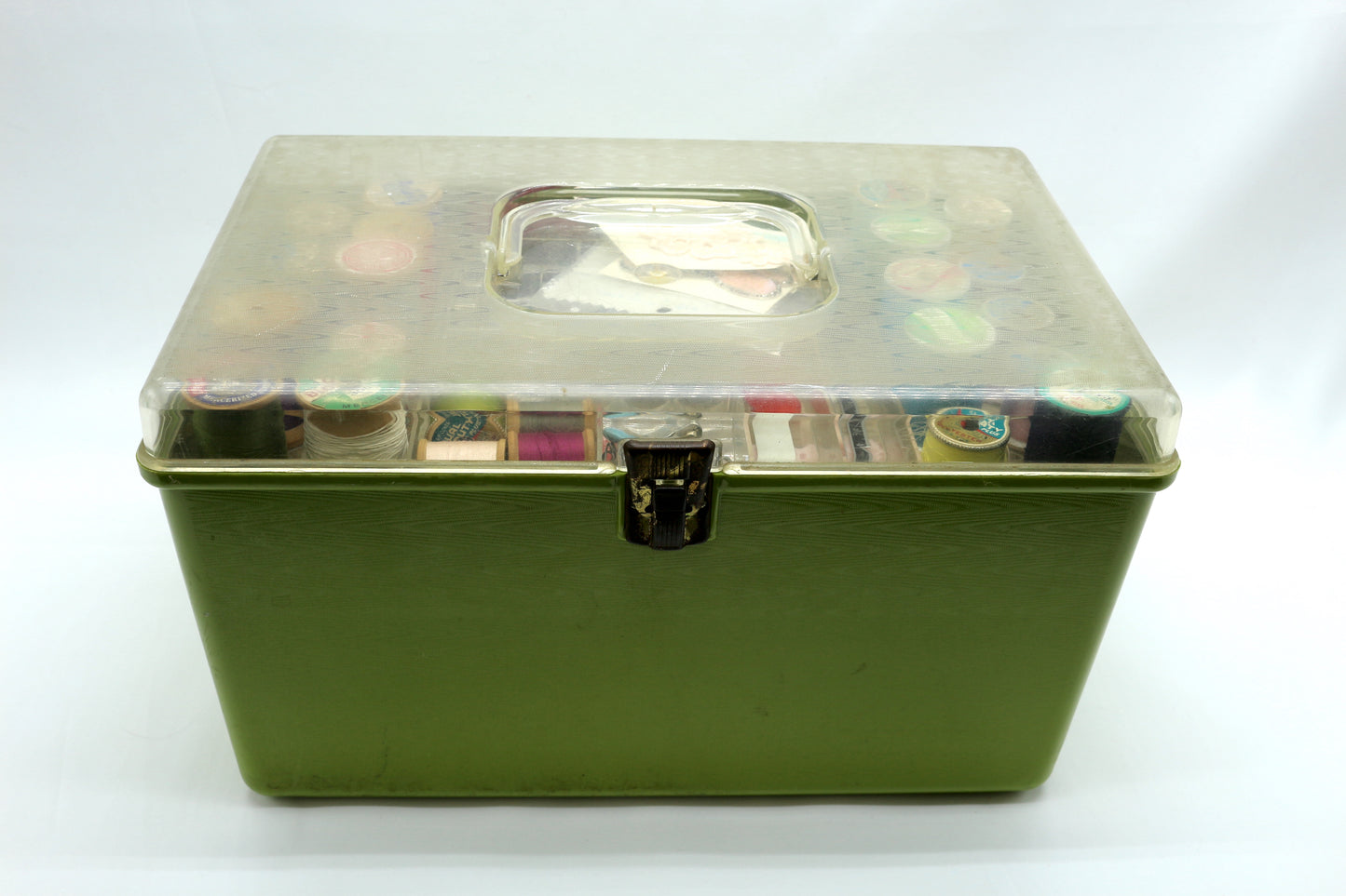 1970s Avocado Green Sewing Starter Box – Curated Vintage Fabrics & Supplies