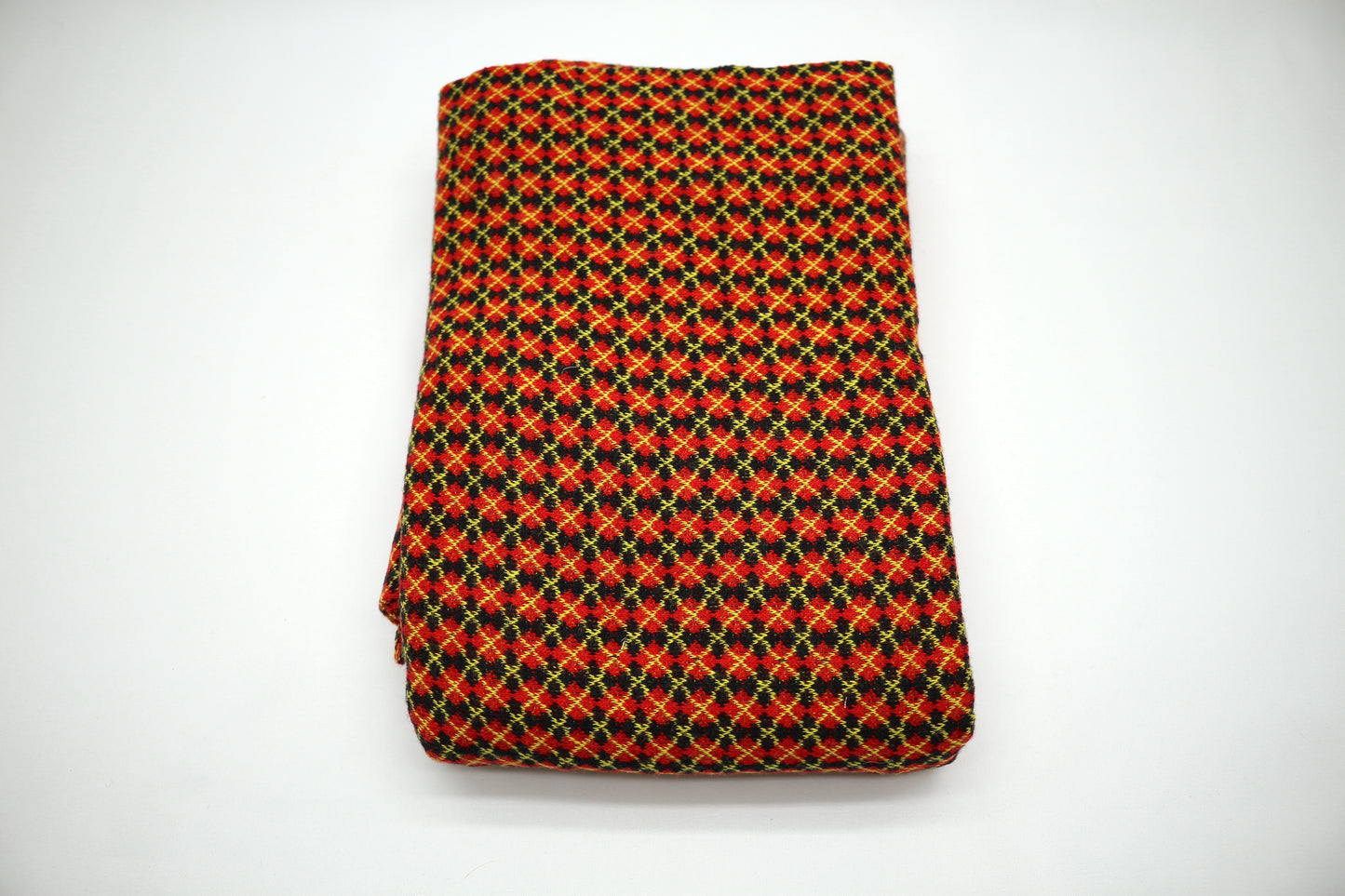 Psychedelic Plaid Cotton Knit Fabric 30" x 1 yd