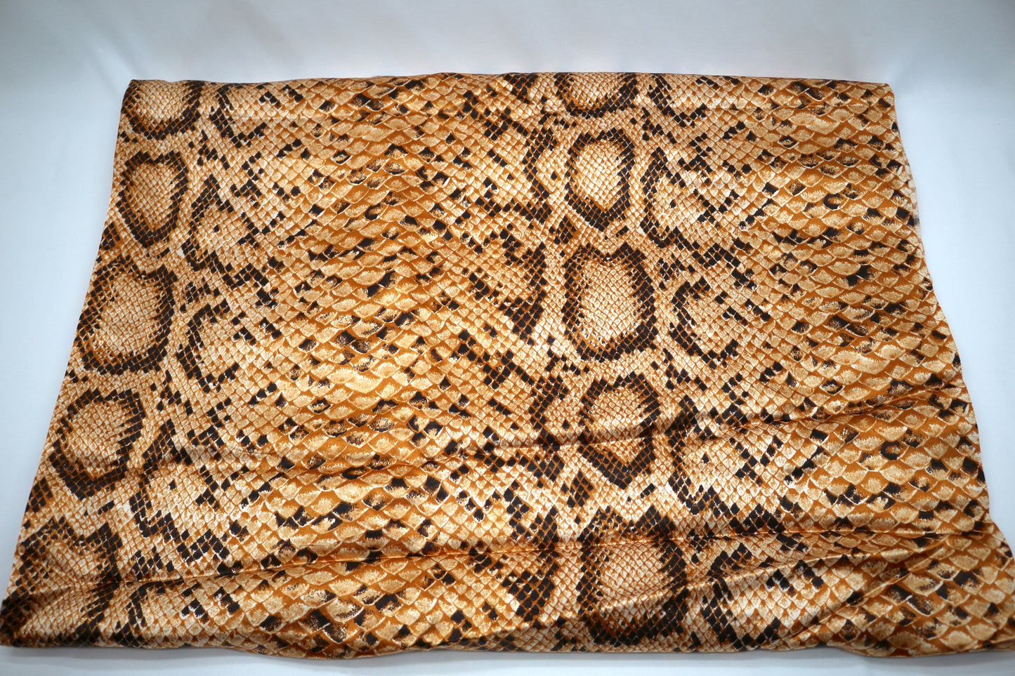 Sneaky Snake Satin Fabric – 43" x 2.75 Yards | Shimmery Reptile-Inspired Shine