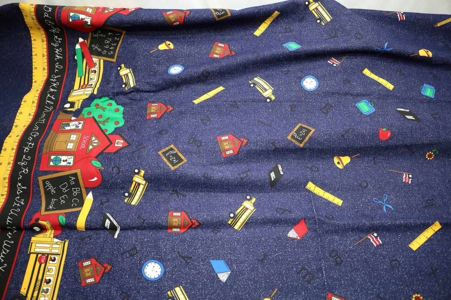 Classroom Rules Corduroy Cotton Fabric School Supplies 45" x 2.75 yds