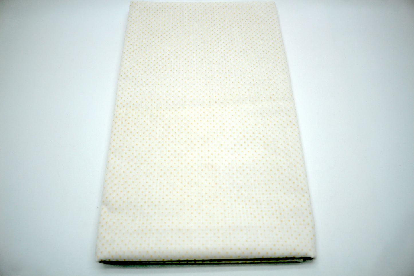 Small Pink Polka Dot White Cotton Fabric 45" x 1.25 YDS