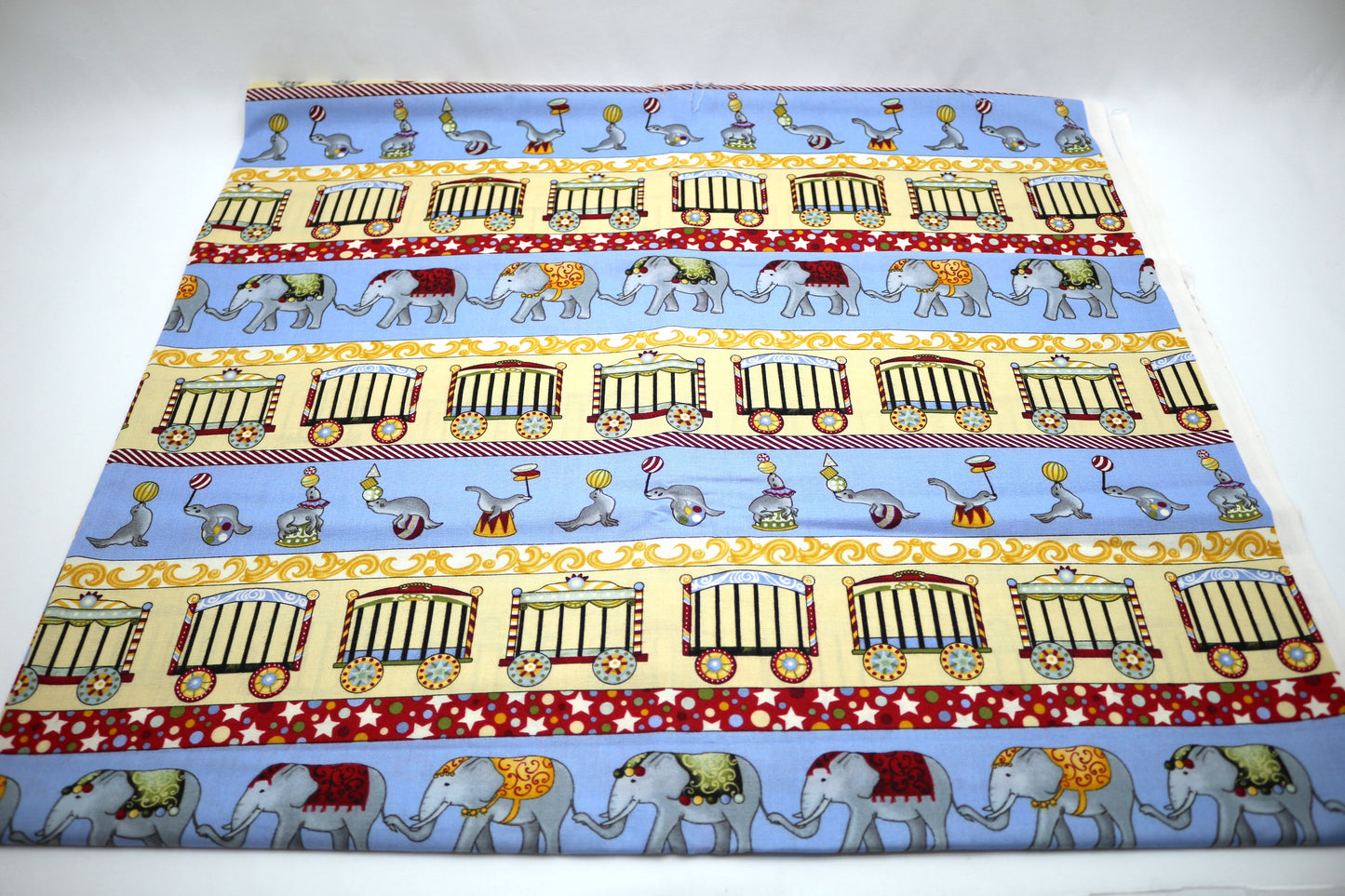 Traveling Circus Cotton Fabric 44" x 2 yds
