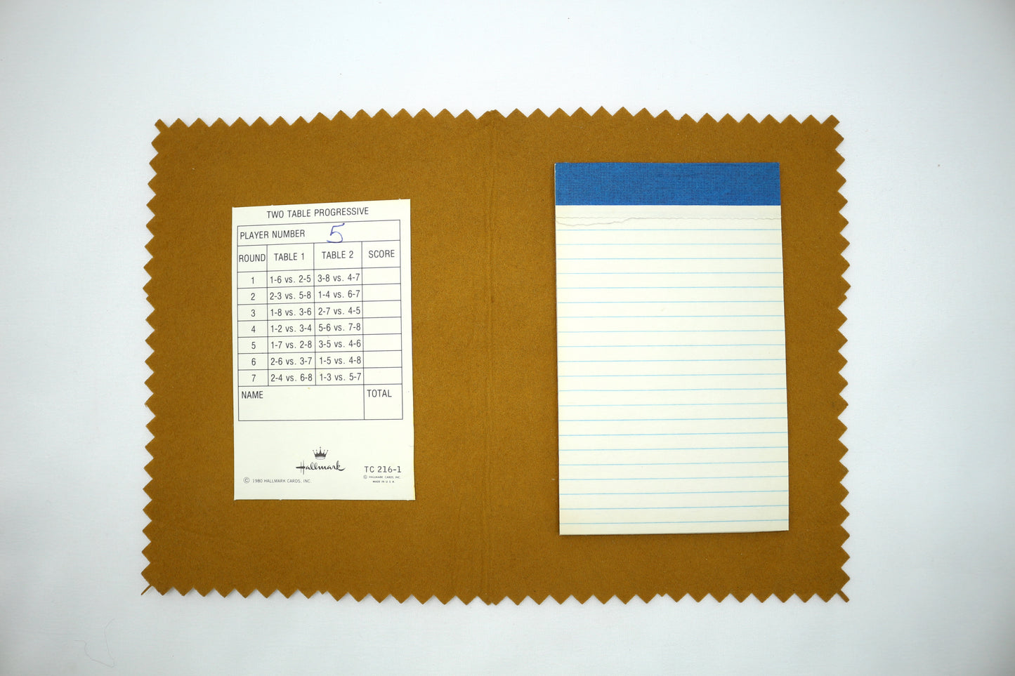 Bridge Scorekeeping Booklet, Game Booklet, Junk Journal Supplies