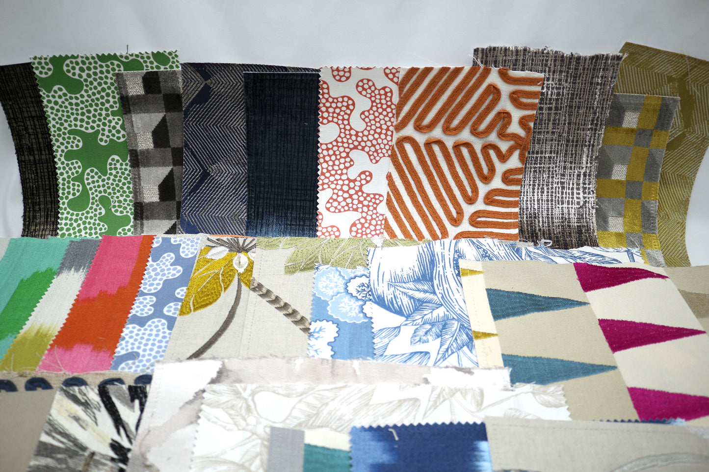 Fabric Sample Bundle 26 Pieces, Variety Fabric Textures, Art & Craft Supplies, Upcycled Art Supplies