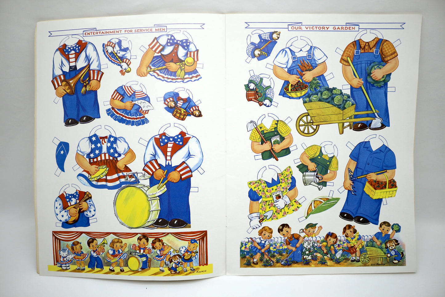 Uncle Sam's Little Helpers Paper Dolls