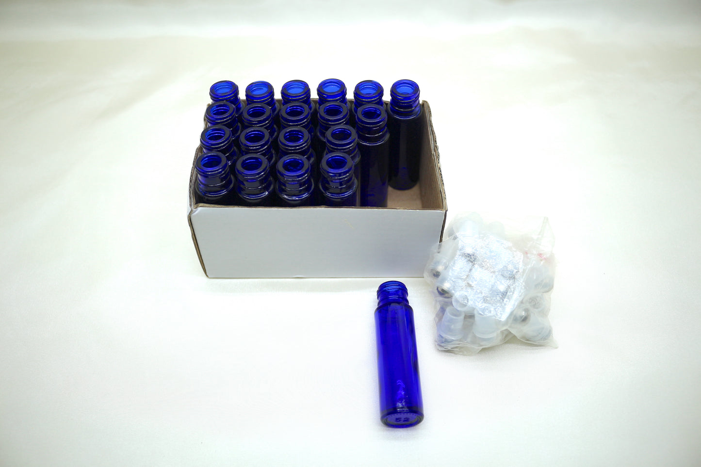 20 Cobalt Blue Roller Bottles & Tincture Bottles