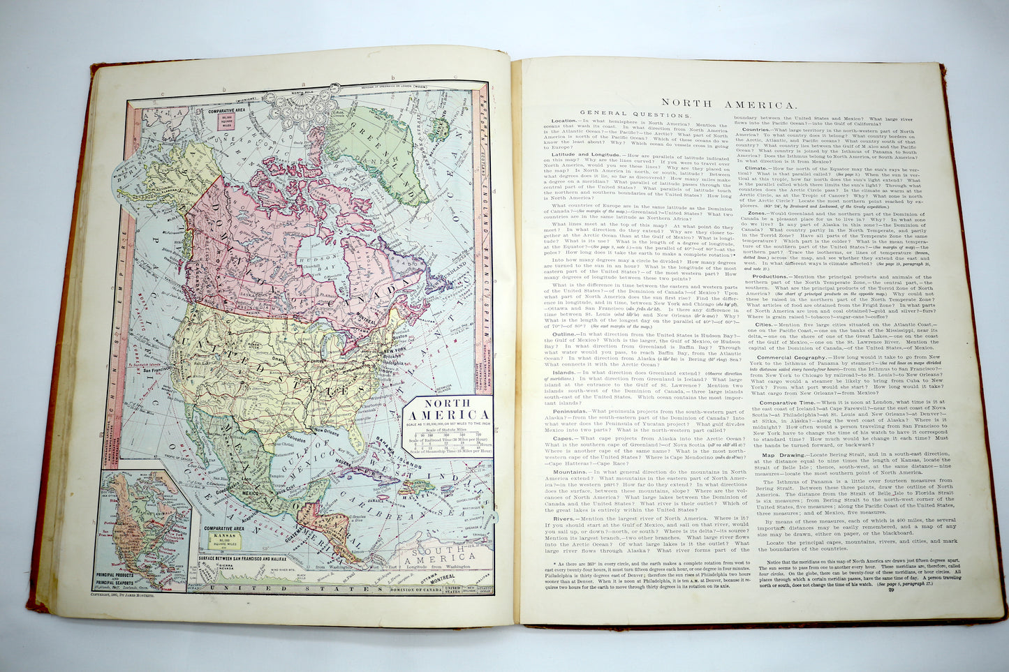 Vintage Barnes Complete Geography Book