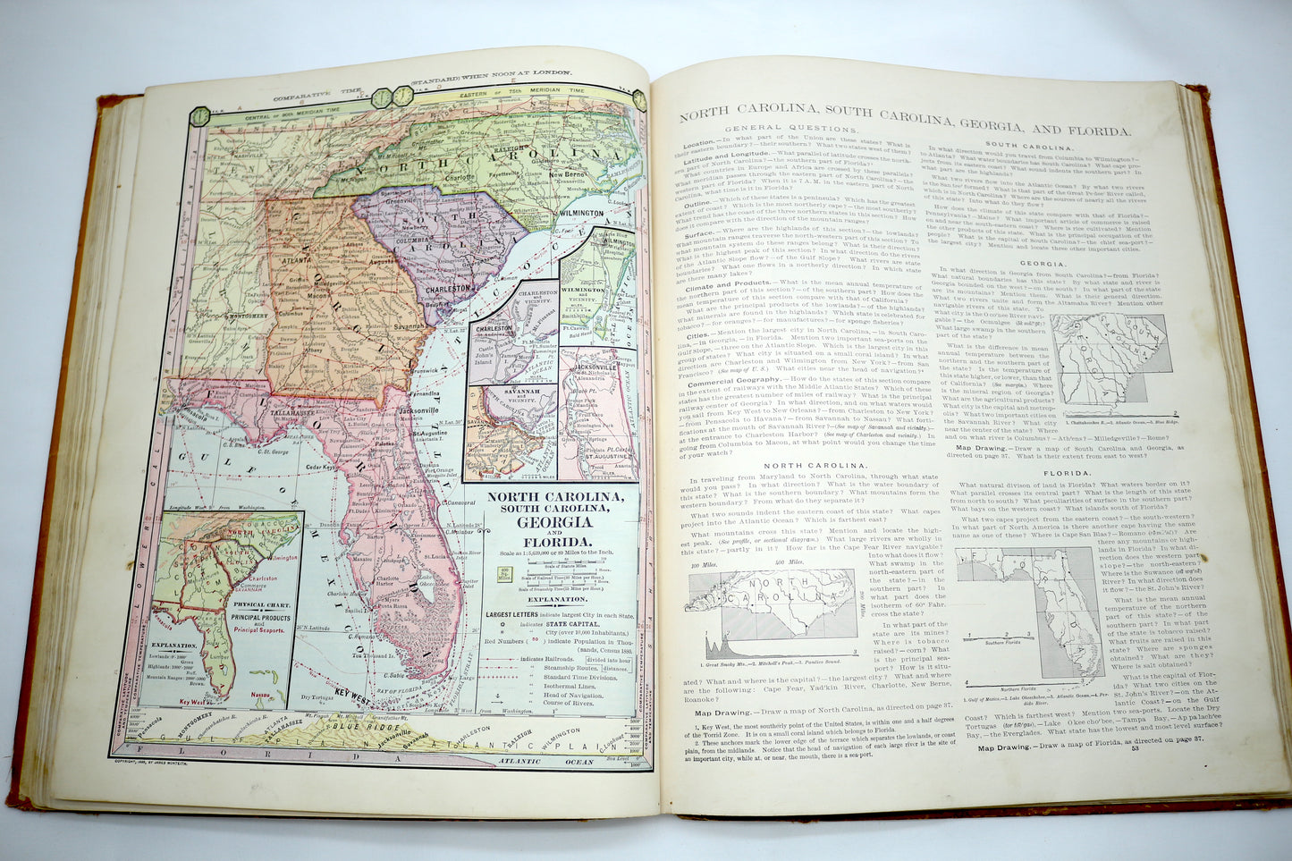 Vintage Barnes Complete Geography Book