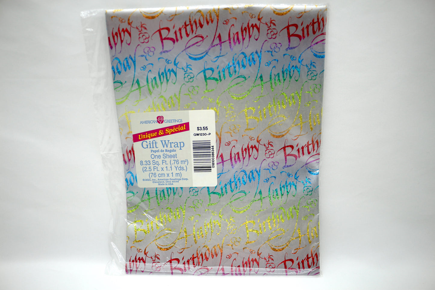 Rainbow Happy Birthday Gift Wrap