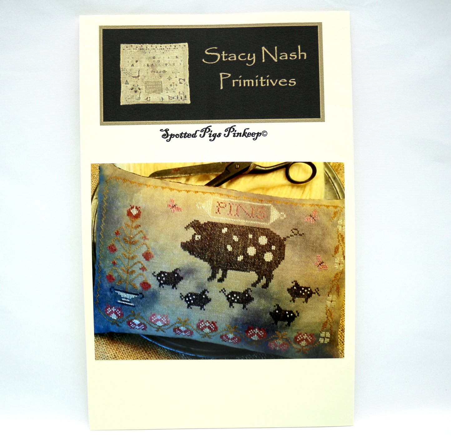 Stacy Nash Primitive Animal Crackers Henrietta OR Spotted Pigs Pinkeep