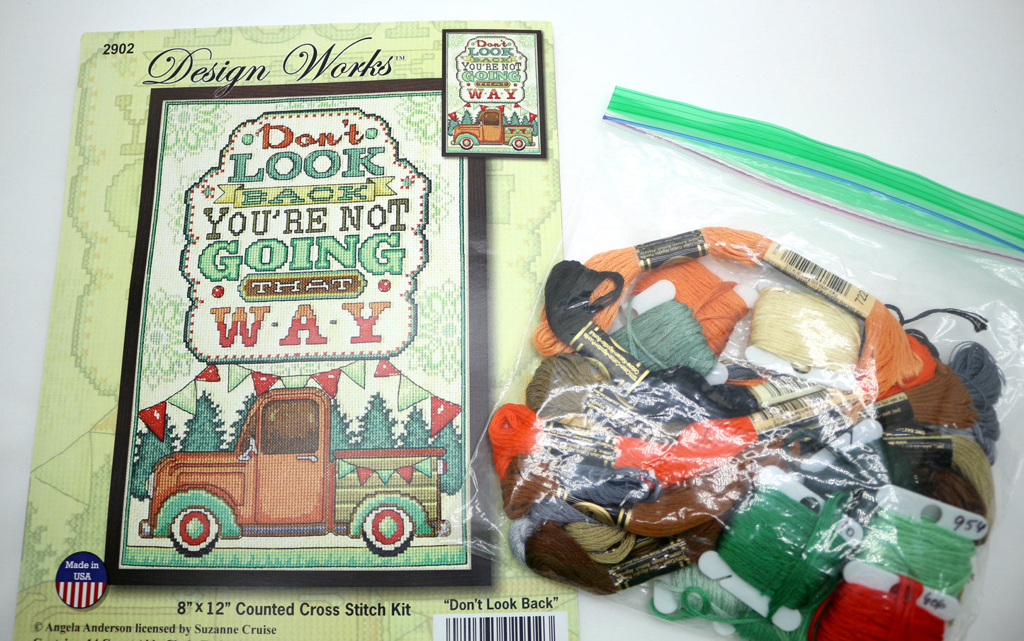 Design Works Don't Look Back Cross Stitch Pattern & Thread
