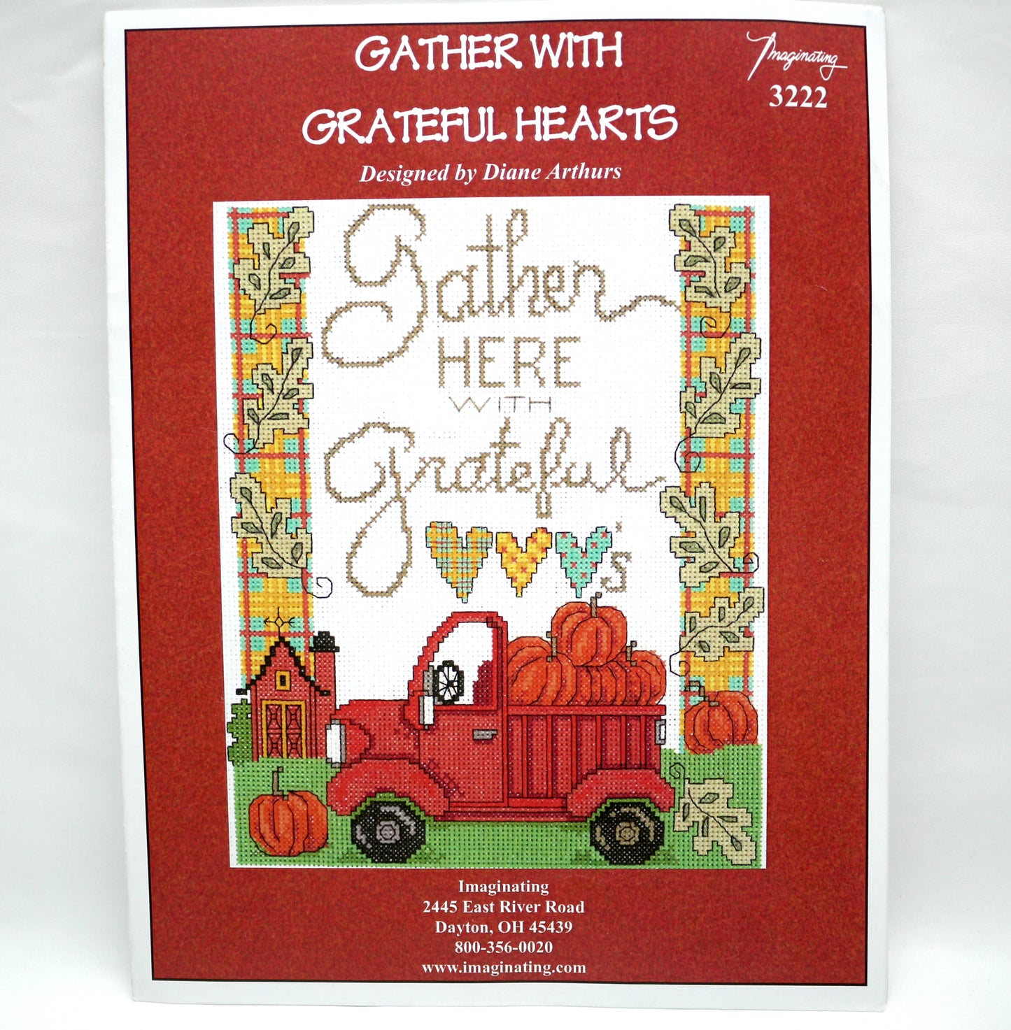 Gather with Grateful Hearts Cross Stitch Pattern