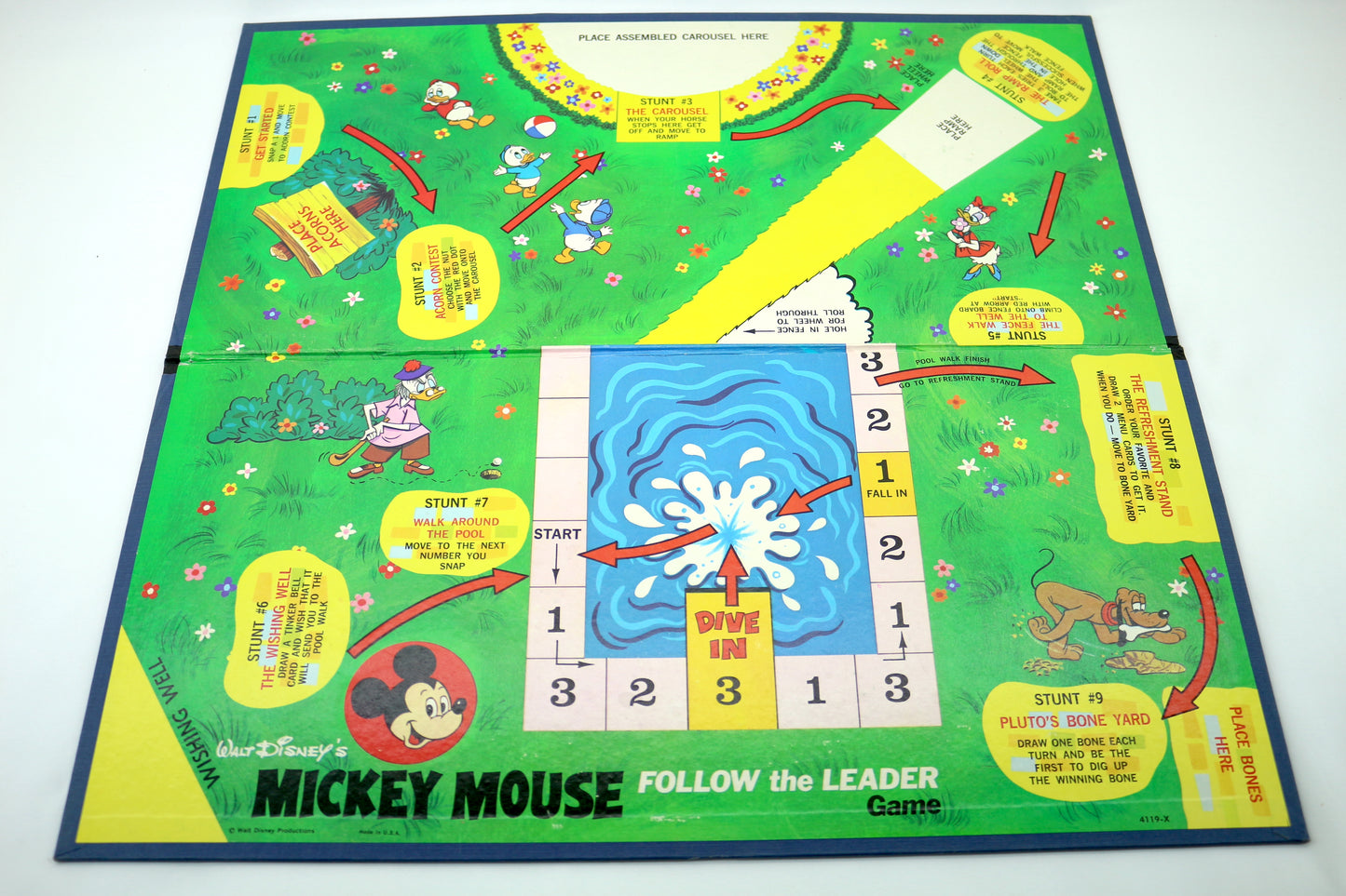 Vintage Game Board Mickey Mouse Game