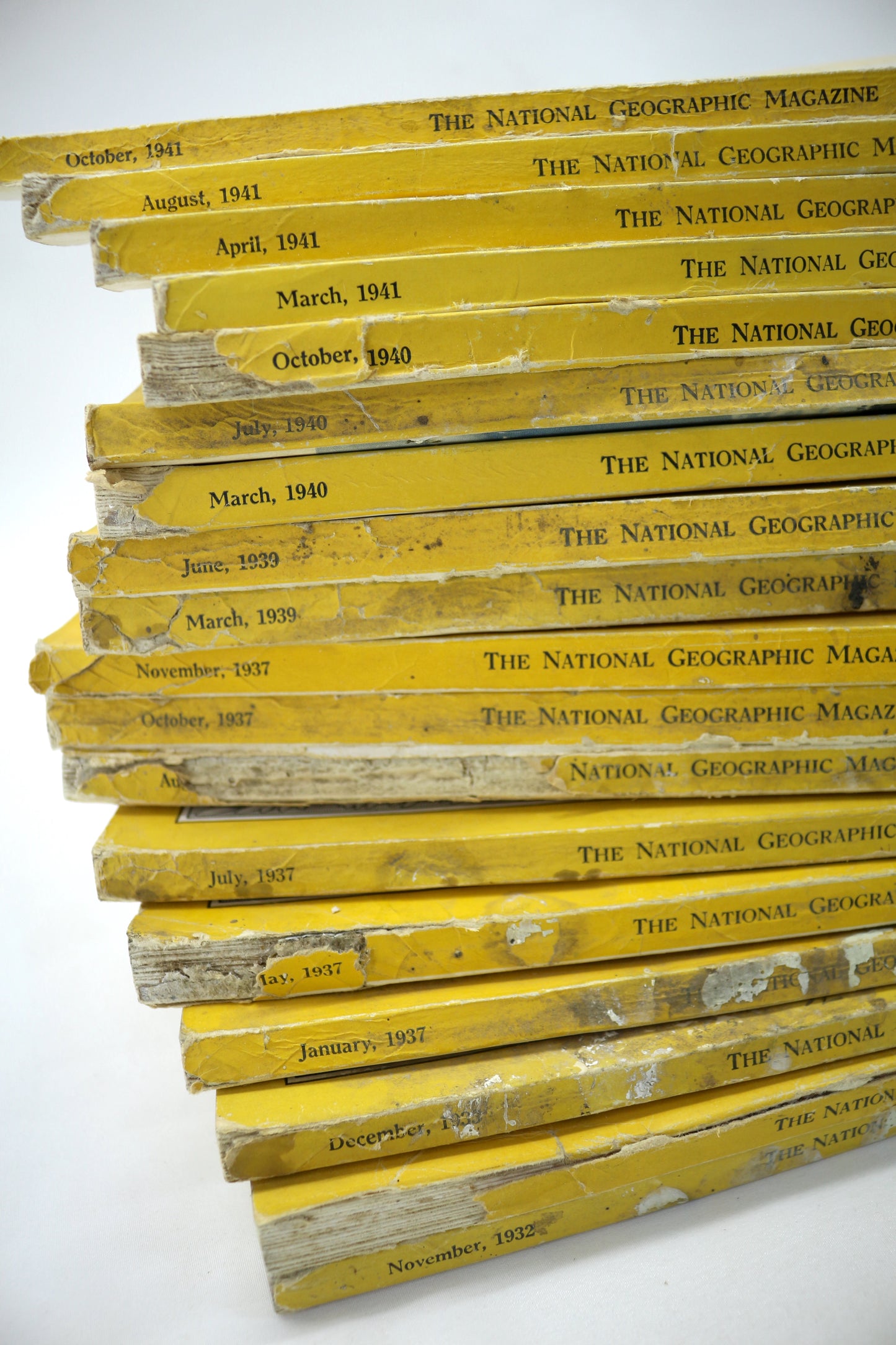 1- Vintage National Geographic Magazines (1930s-1940s)
