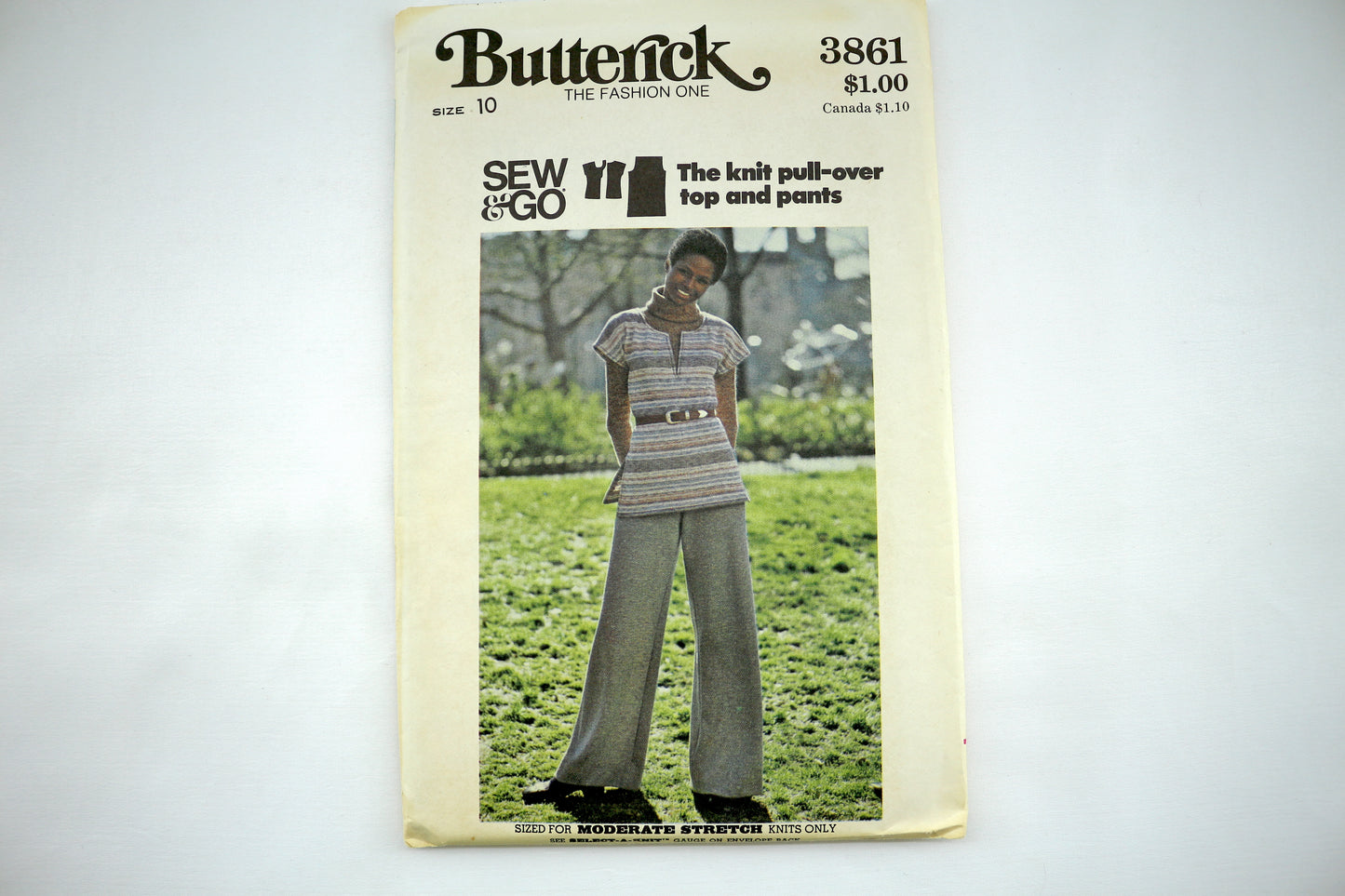 Butterick 3861 Misses Top & Pants size 10