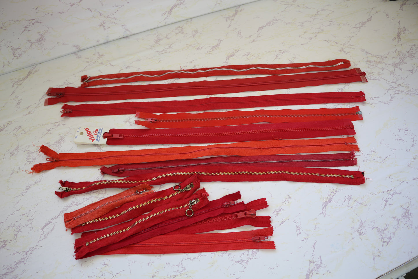 Red Zipper Bundle – Perfect for Sewing & Craft Projects!