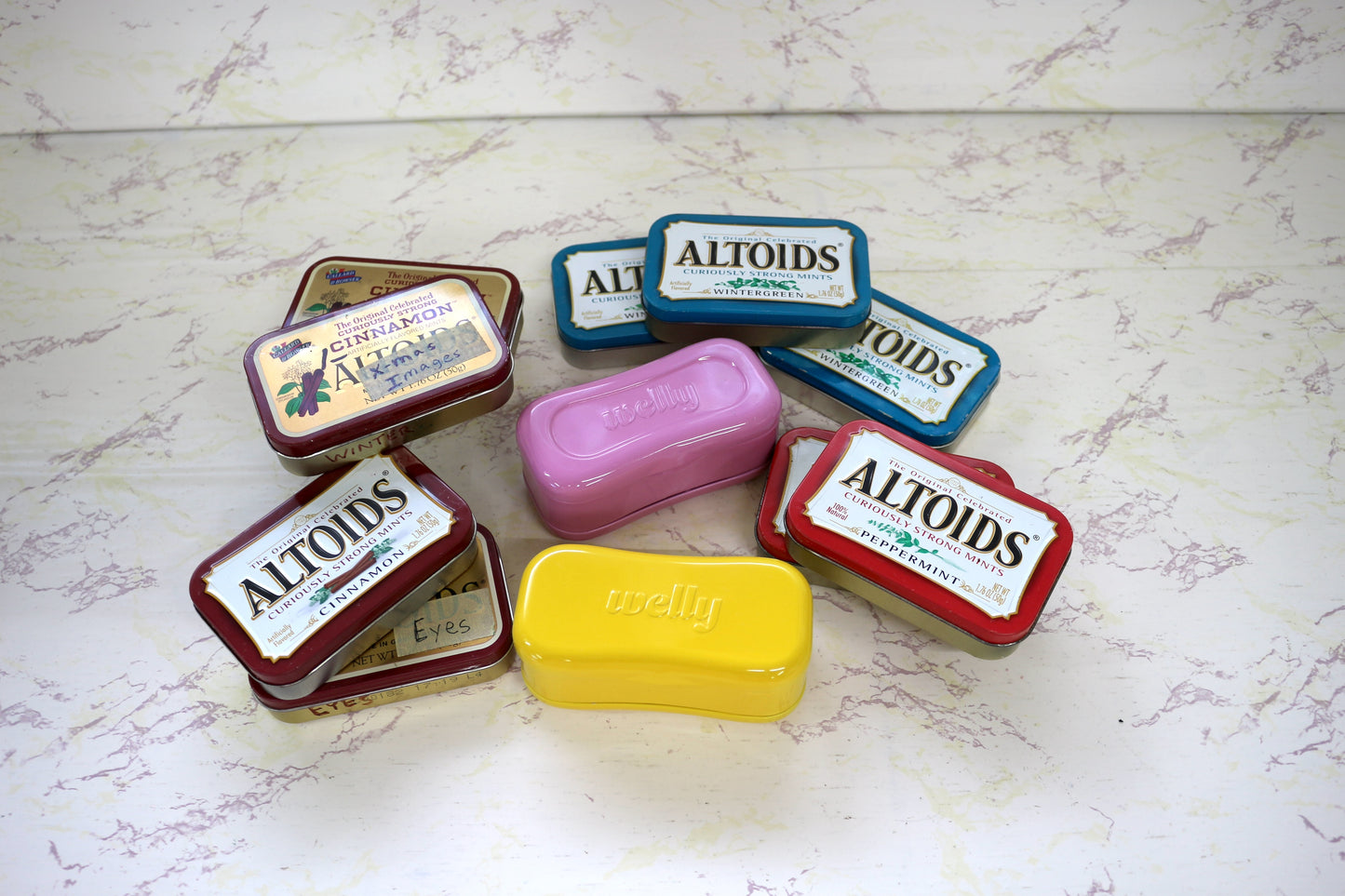Empty Altoid or Welly Container – Versatile Storage for Your Crafting Needs!