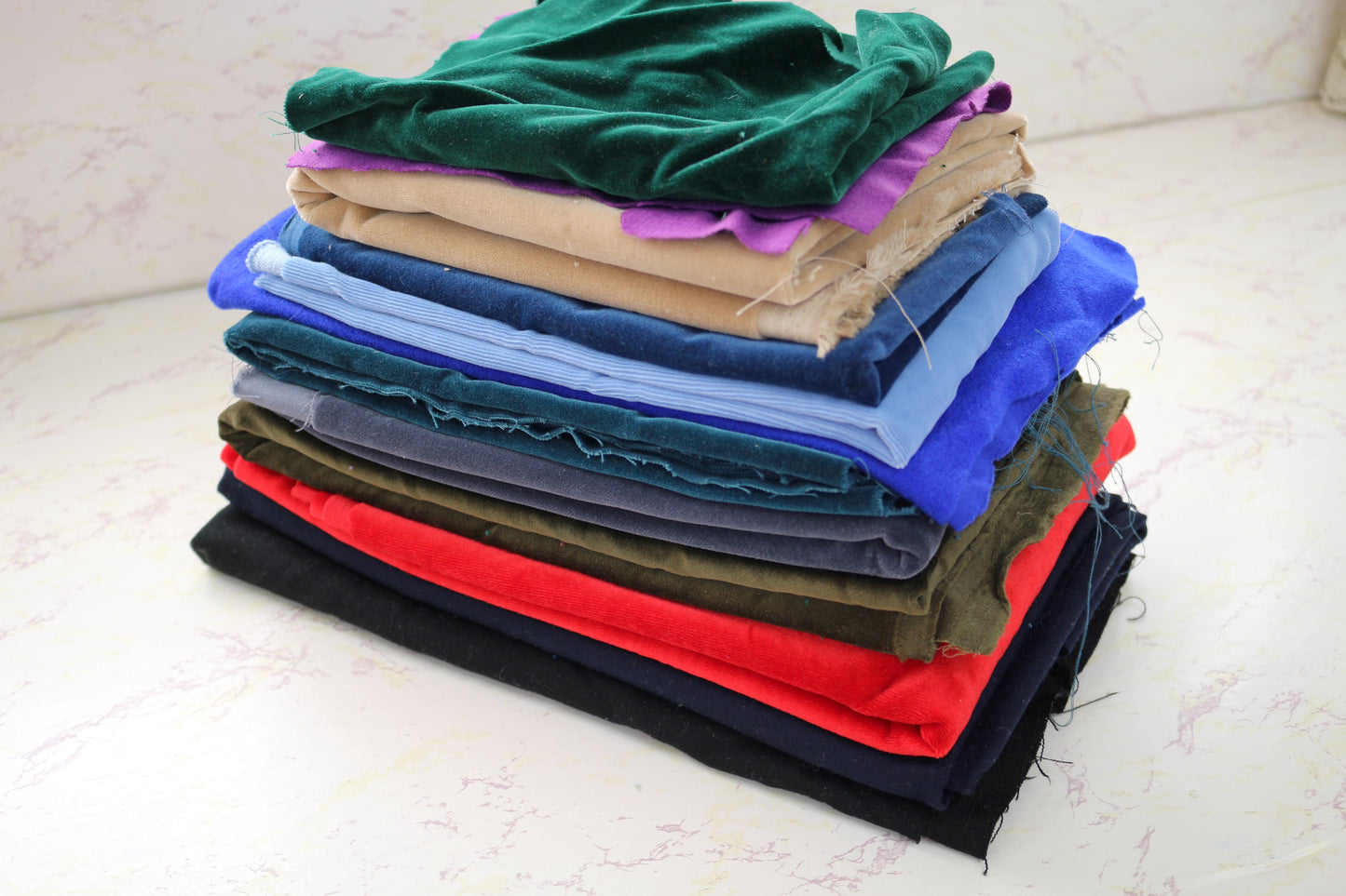 Velvet and Wool Fabric Bundle – Luxe Textures for Your Projects