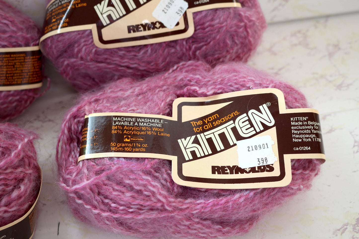 Reynolds Pink Kitten Yarn Bundle