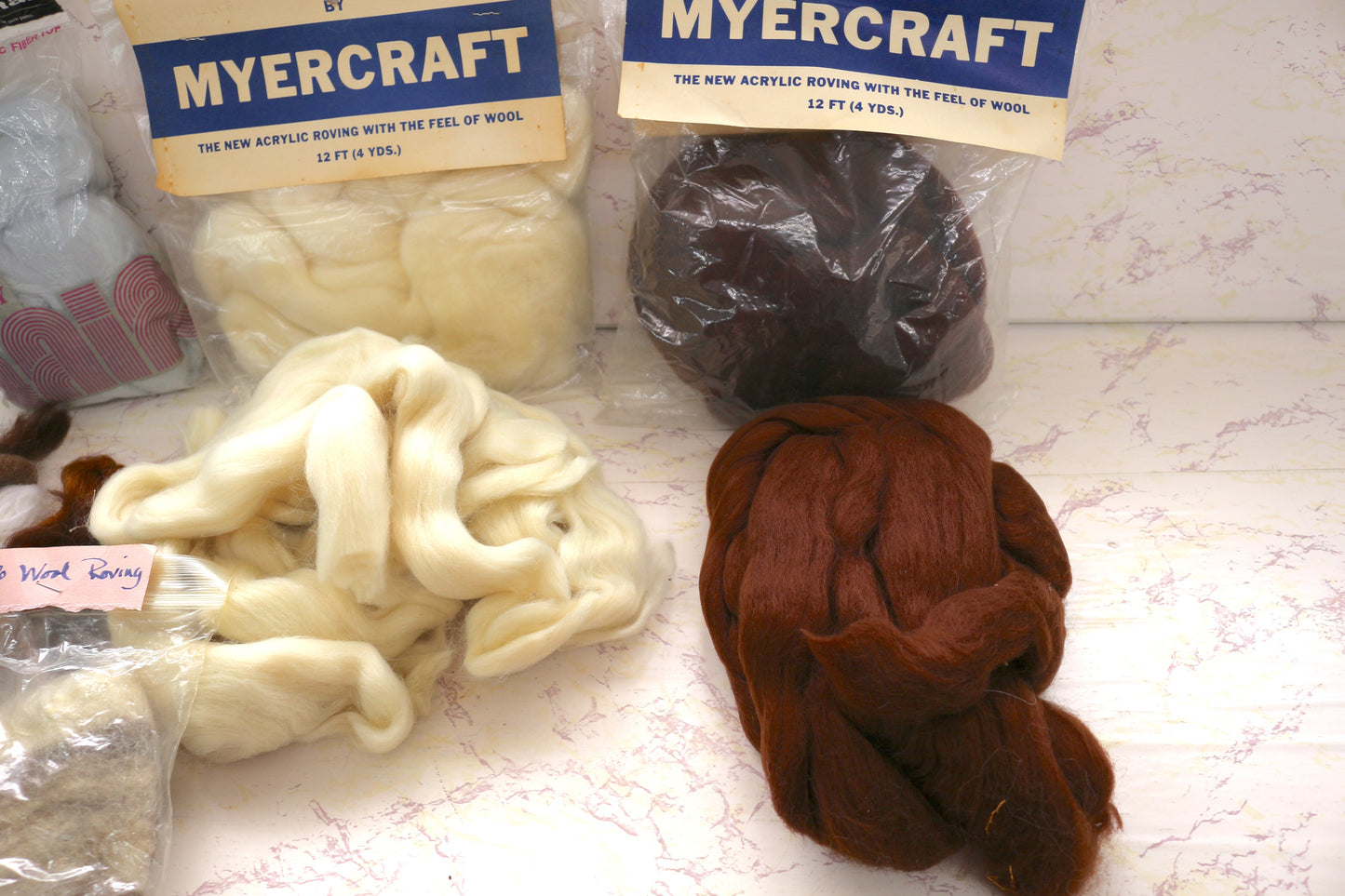 Bundle of Acrylic Fleece Roving – Soft and Versatile Craft Material