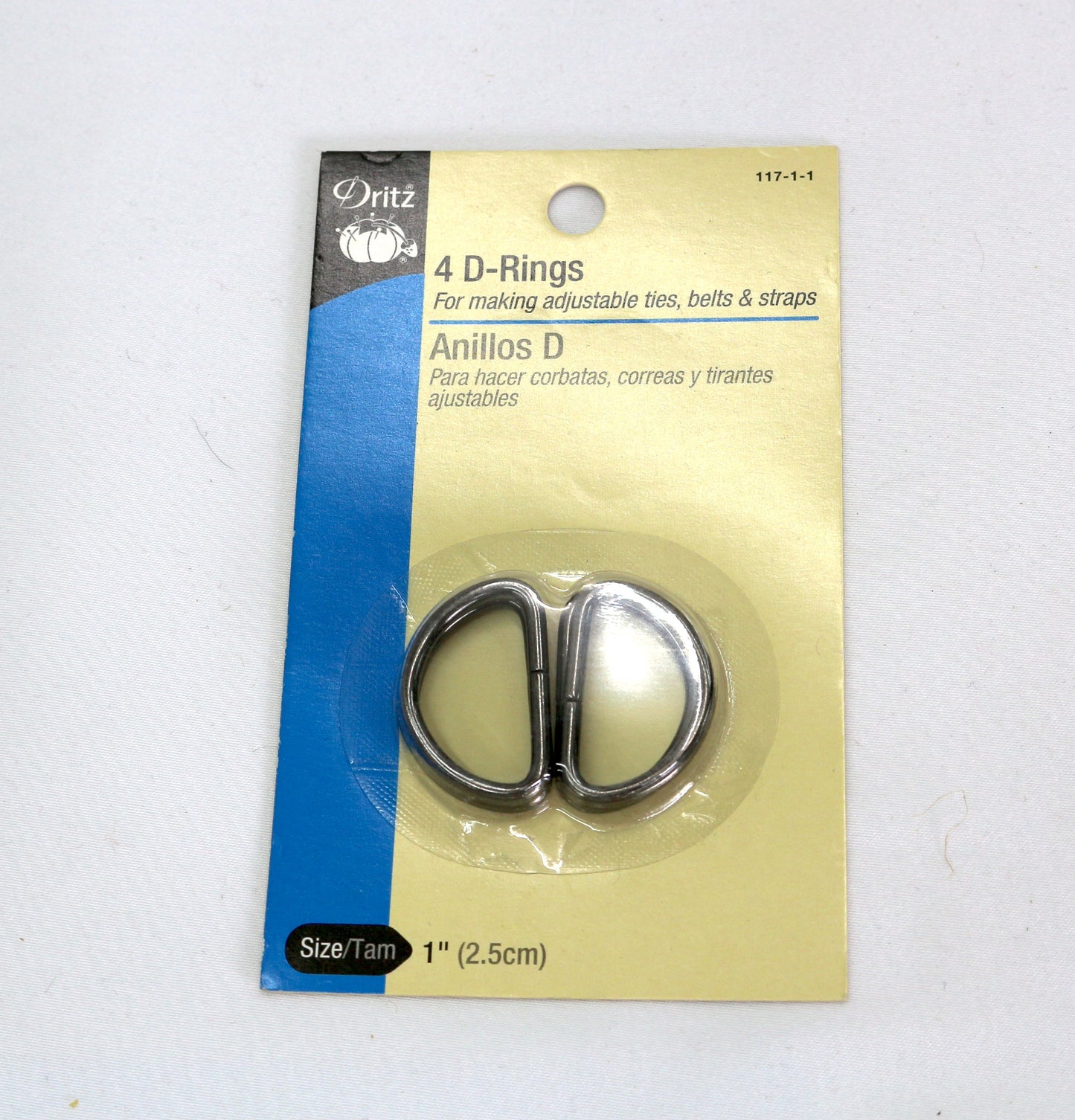 1" Gray Dritz D Rings