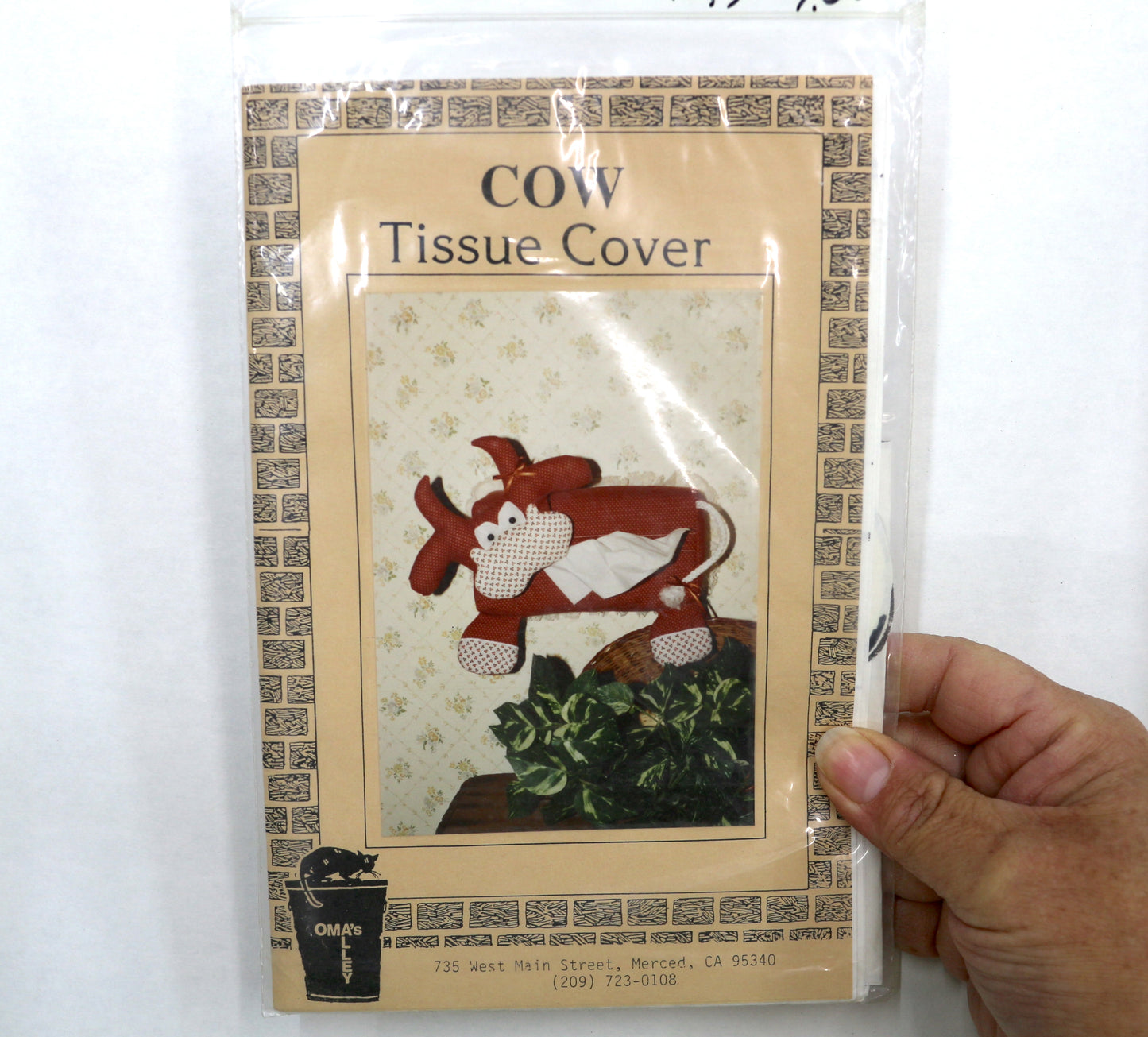 Cow Tissue Cover Sewing Pattern