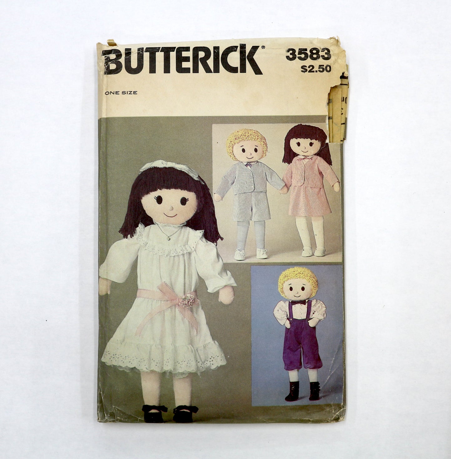 Butterick 3583 Doll Sewing Pattern