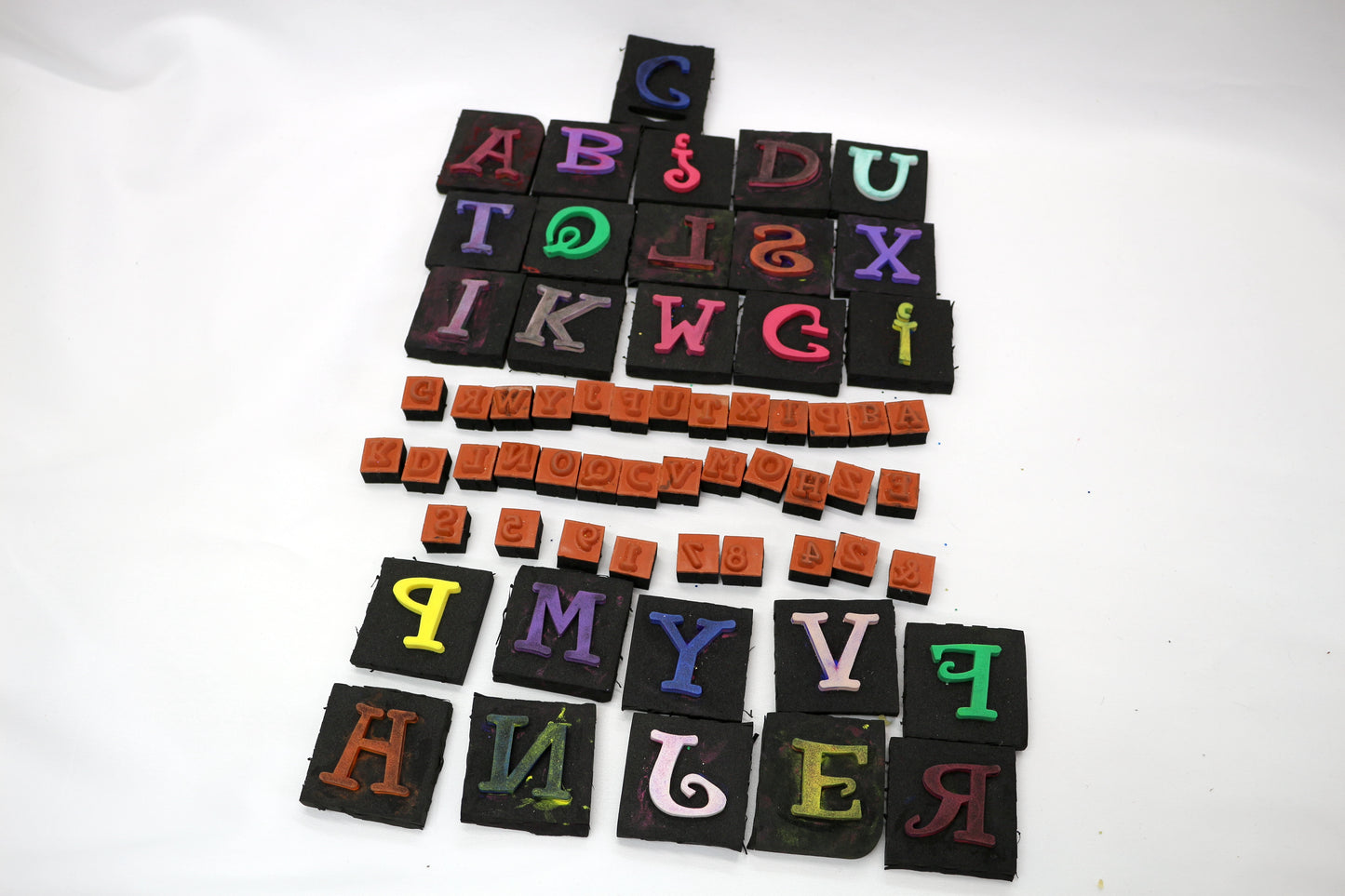 🔠 Foam Letter Stamps – Perfect for Crafting & Mixed Media! 🎨