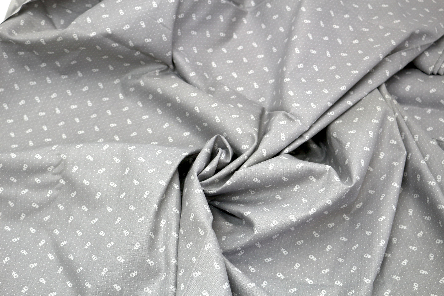 Gray Dress Weight Cotton Fabric