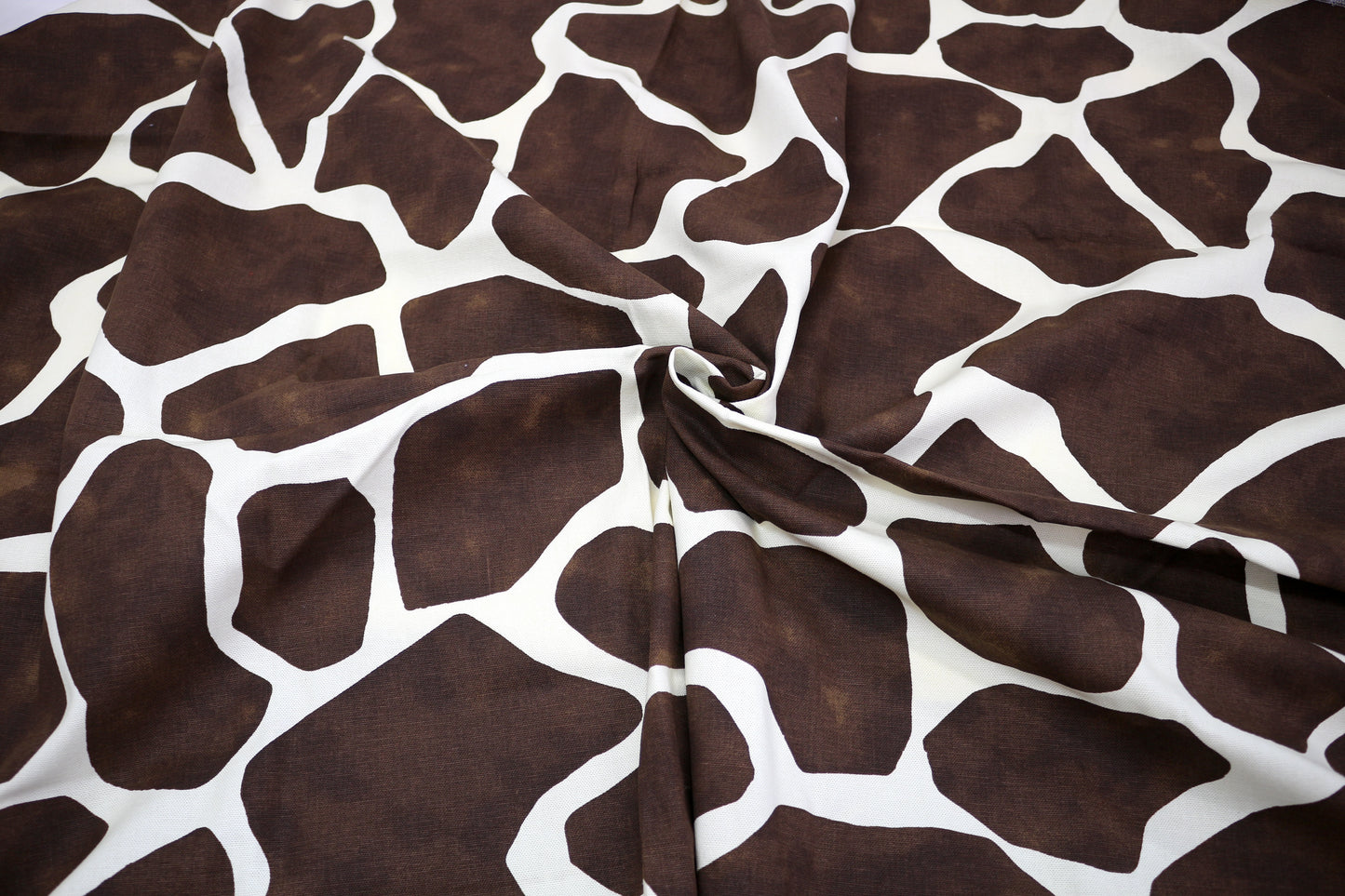 Giraffe Print Canvas Fabric – Bold & Sturdy