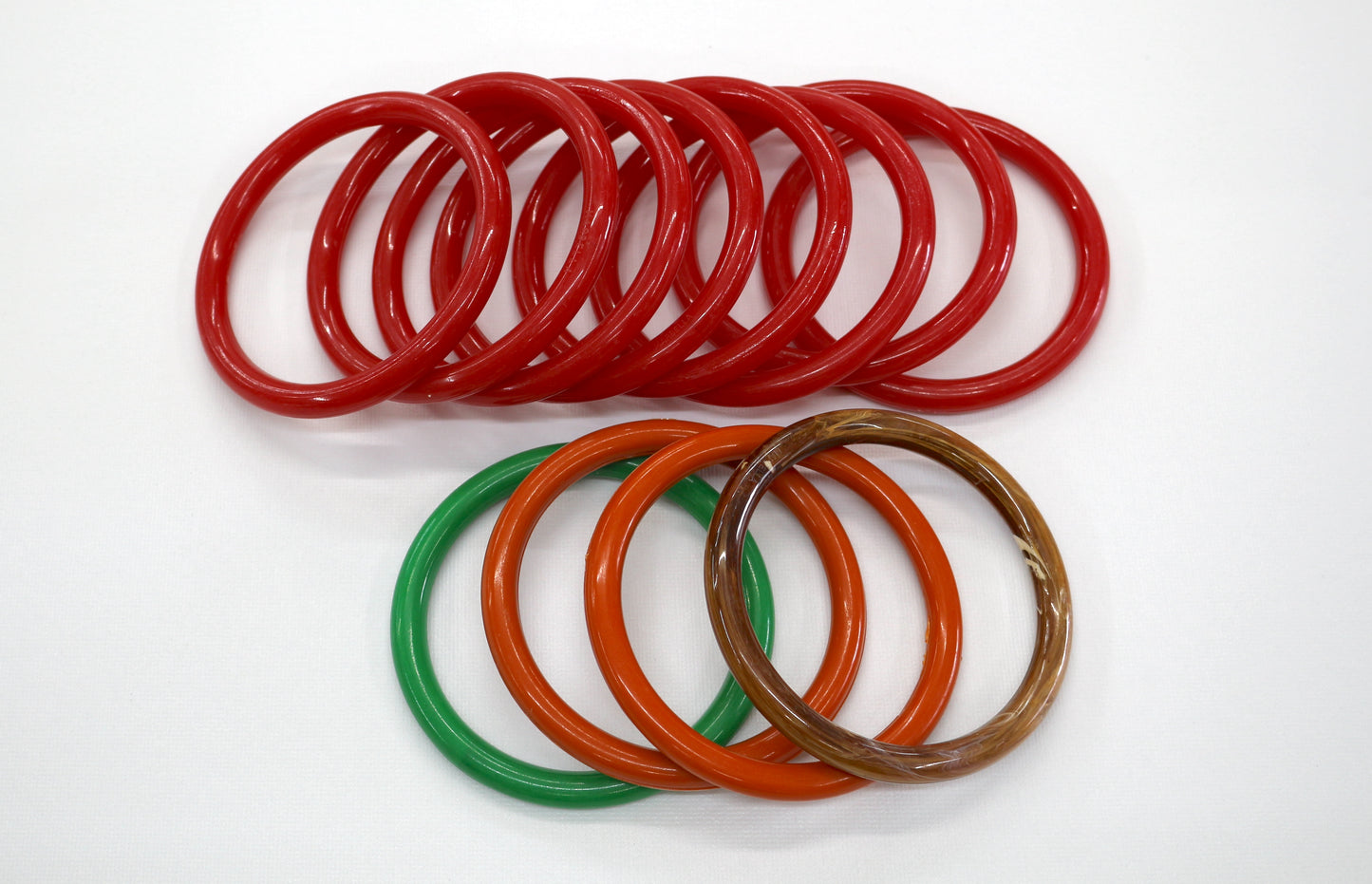4" Round Vintage Macrame Rings – Sturdy Plastic for Crafting