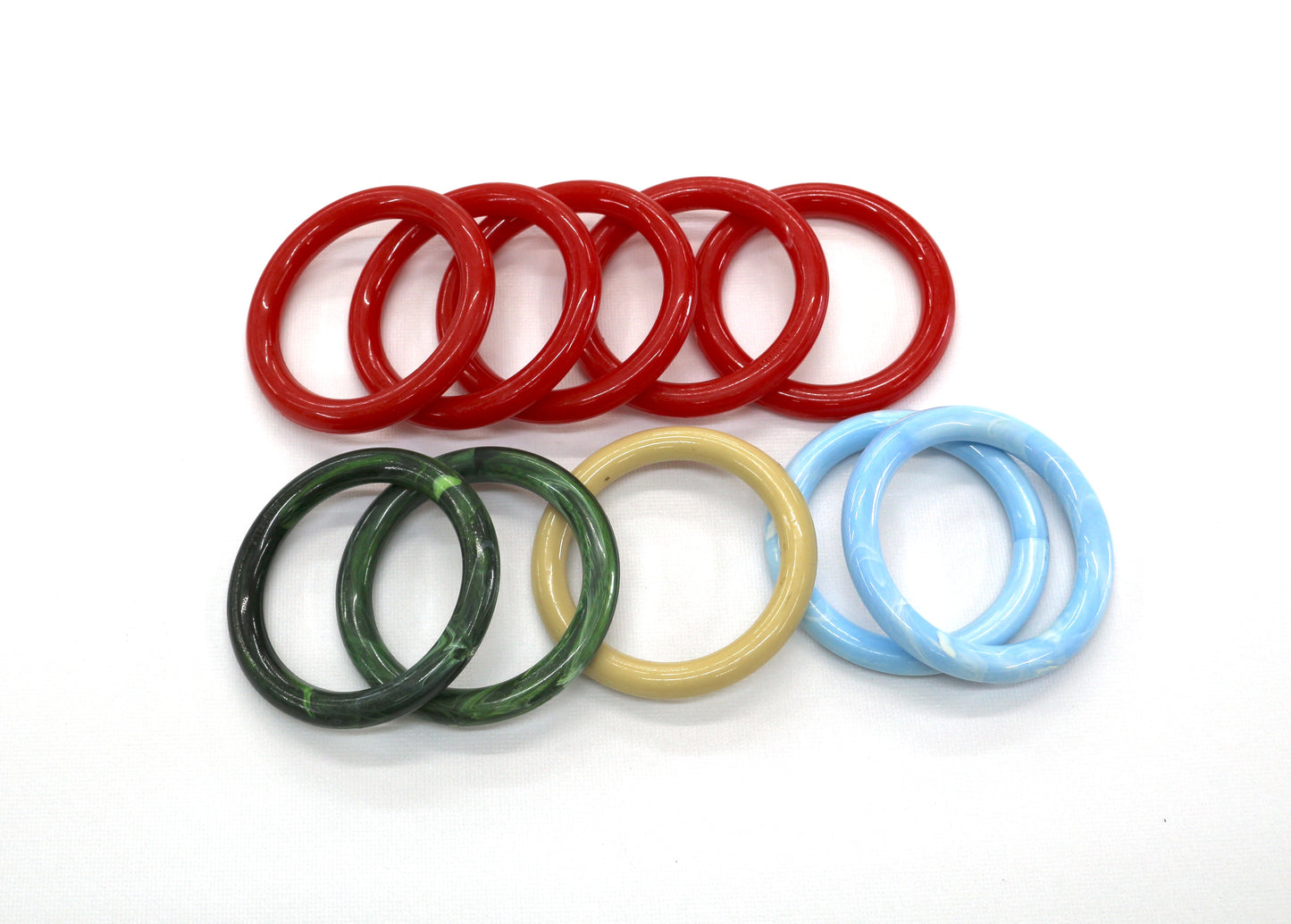 3" Round Vintage Macrame Rings – Available in a Variety of Colors!