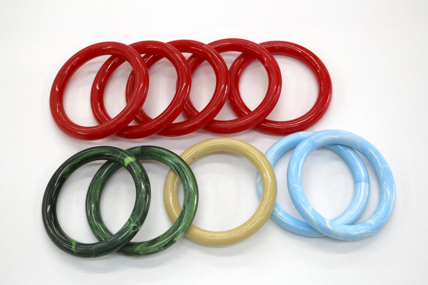 3" Round Vintage Macrame Rings – Available in a Variety of Colors!