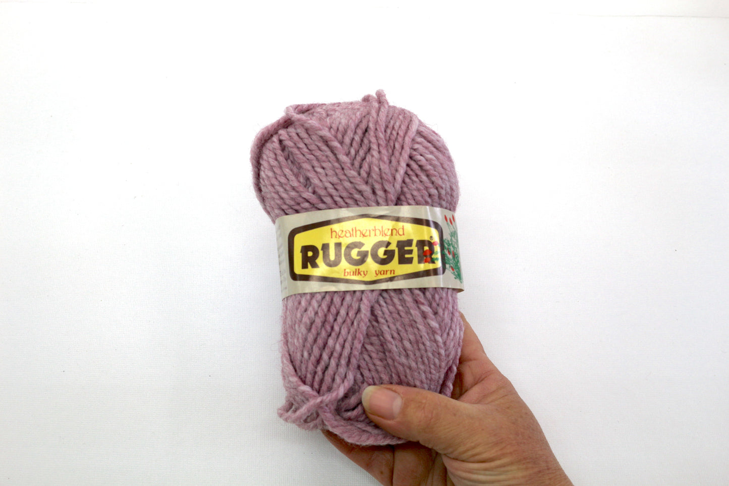 Vintage Rugger Yarn – 80% Orlon & 20% Virgin Wool, Mauve Lilac